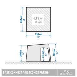 Quechua 6 Person Inflatable Camping Shelter 18 Quechua 6 Person Inflatable Camping Shelter -Outdoor Camping k62146d9c06fc868e43a84ebe4a210b04