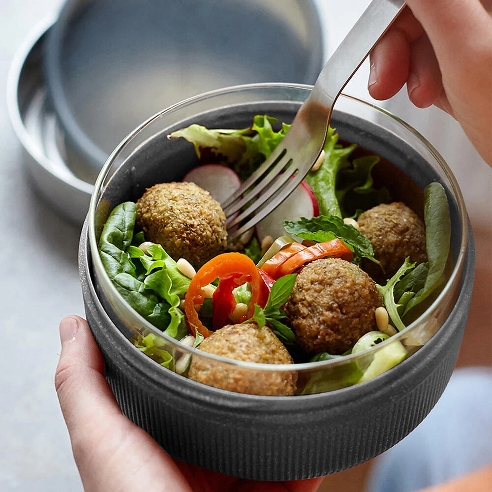 Black+Blum Glass Lunch Bowl 750ml Slate 5 Black+Blum Glass Lunch Bowl 750ml Slate - Image 3