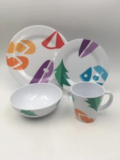 OLPRO Spring Bay Melamine Set (16 Piece) -Outdoor Camping kcc00a7102b36445fc7be9cbd3c7cc0a6