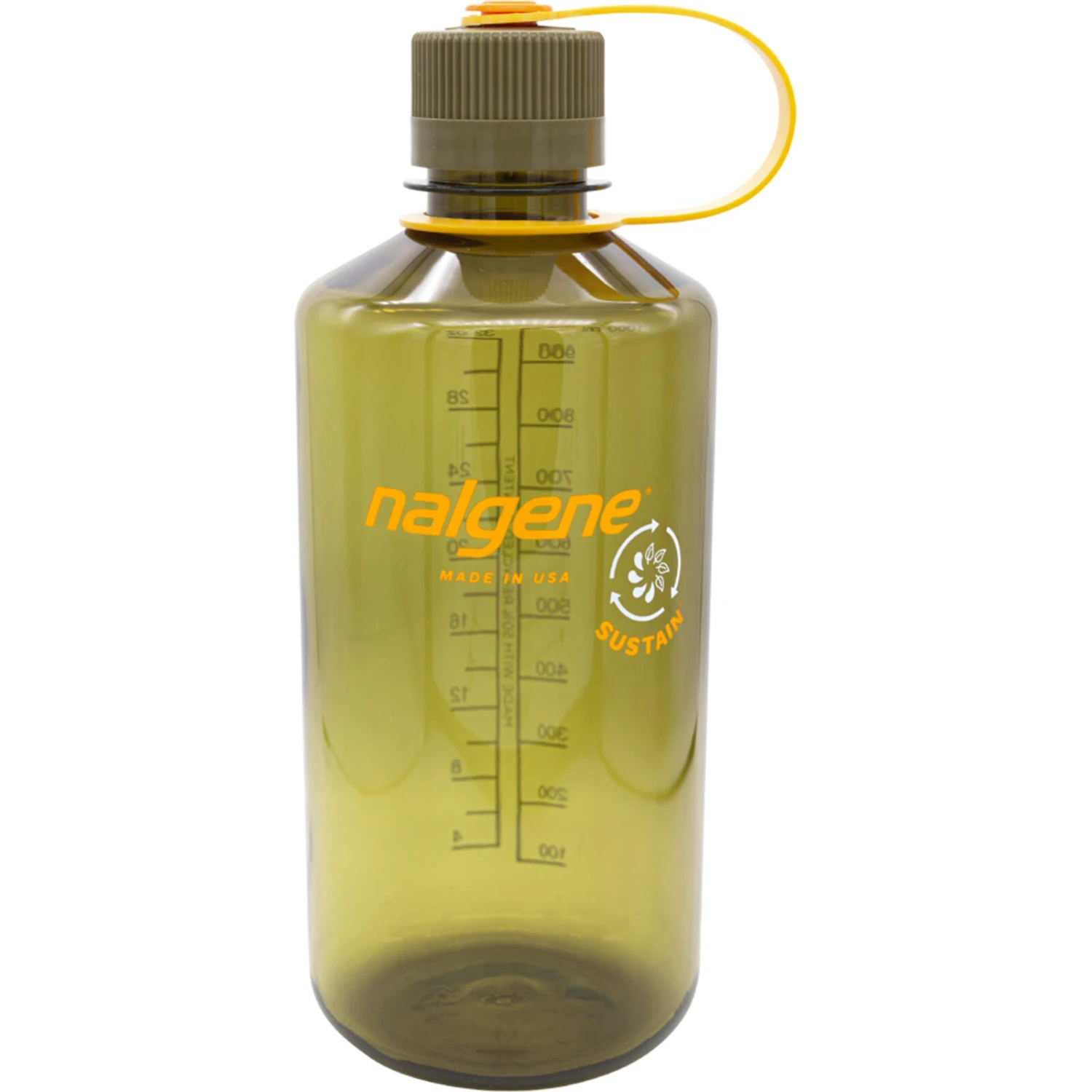 Nalgene 1L Narrow Mouth Sustain Water Bottle - Made From 50% Plastic Waste 3 Nalgene 1L Narrow Mouth Sustain Water Bottle - Made From 50% Plastic Waste