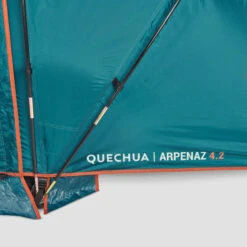 Quechua 4 Man Tent With Poles - Arpenaz 4.2 -Outdoor Camping kd541f7633effb5dc2bf51fb9a6027cd6