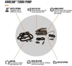 Vango Airbeam Turbo Pump - Powered Via 12V DC Car Supply 8 Vango Airbeam Turbo Pump - Powered Via 12V DC Car Supply -Outdoor Camping ke0bb534e814b80abd1e92b7141443164