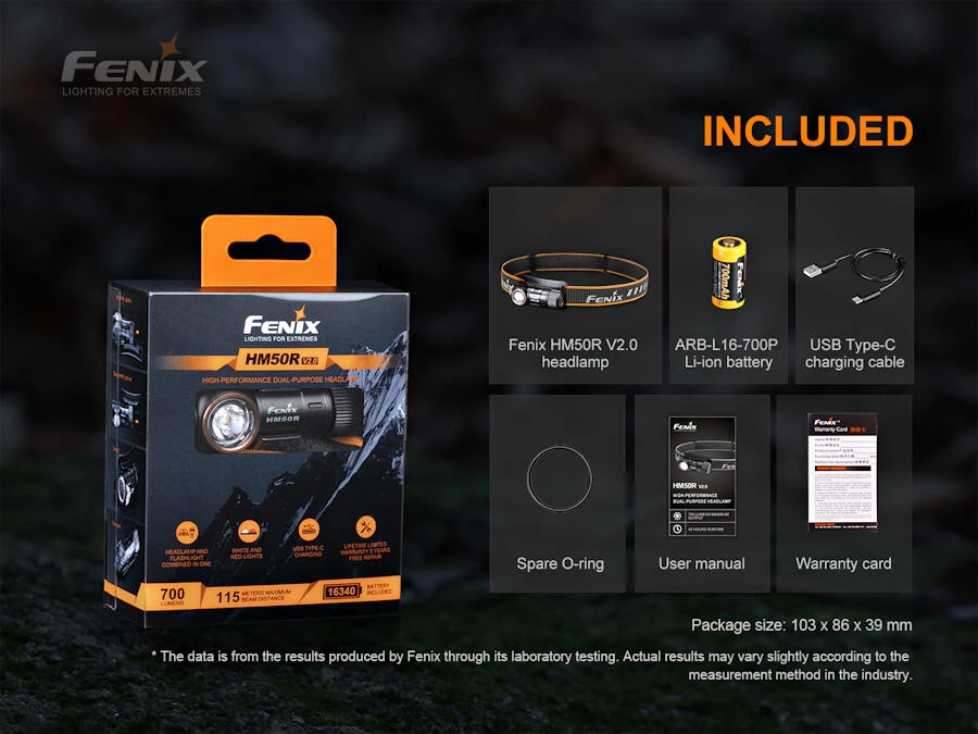 Fenix HM50R V2.0 700 Lumen Rechargeable Headlamp 9 Fenix HM50R V2.0 700 Lumen Rechargeable Headlamp - Image 7
